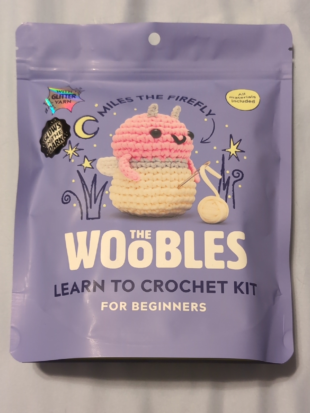 The Woobles Learn to Crochet Kit - Miles The Firefly